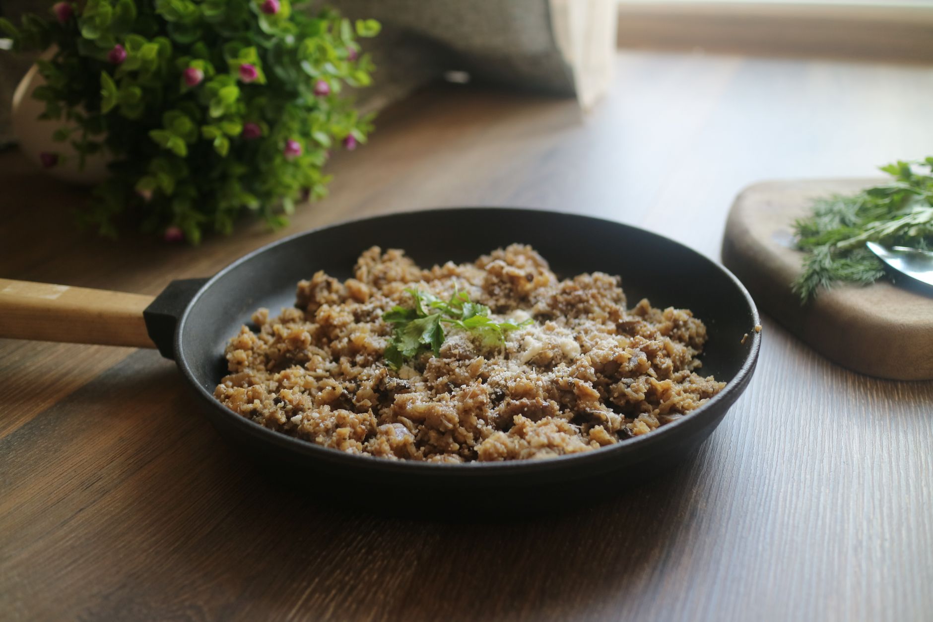 minced meat cooking dinner kitchen meal